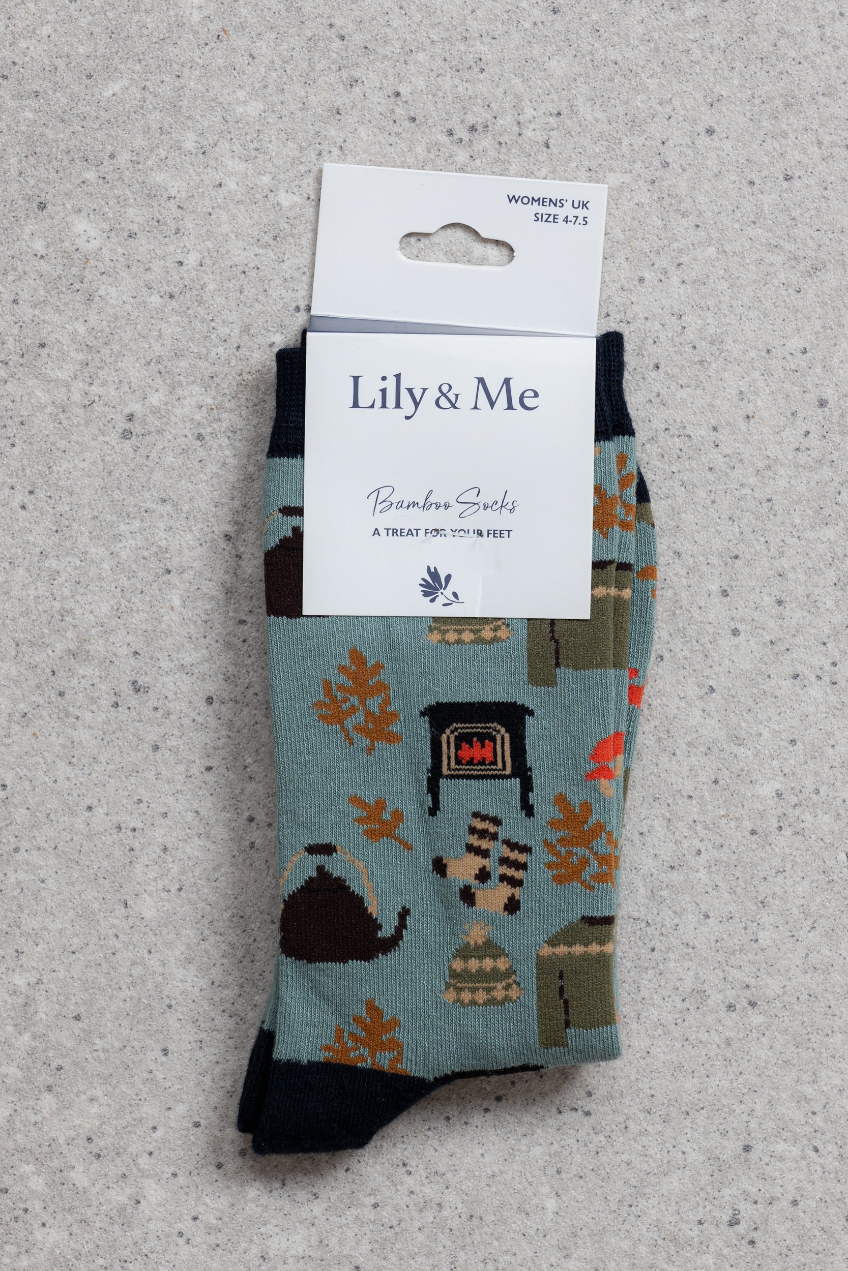 Lily and Me Cosy Nights Sock-Socks-White finn