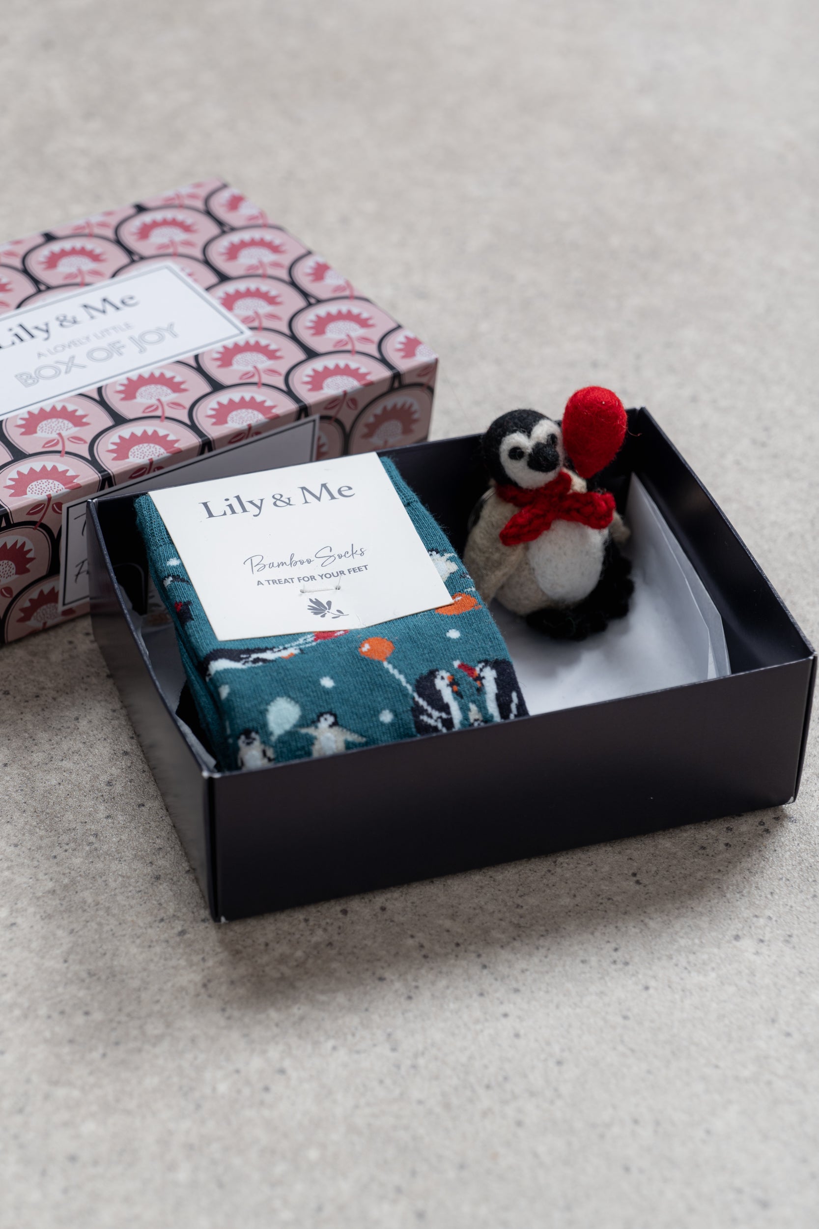 Lily and Me Penguin Pals Gift Box-Gift Box-White finn