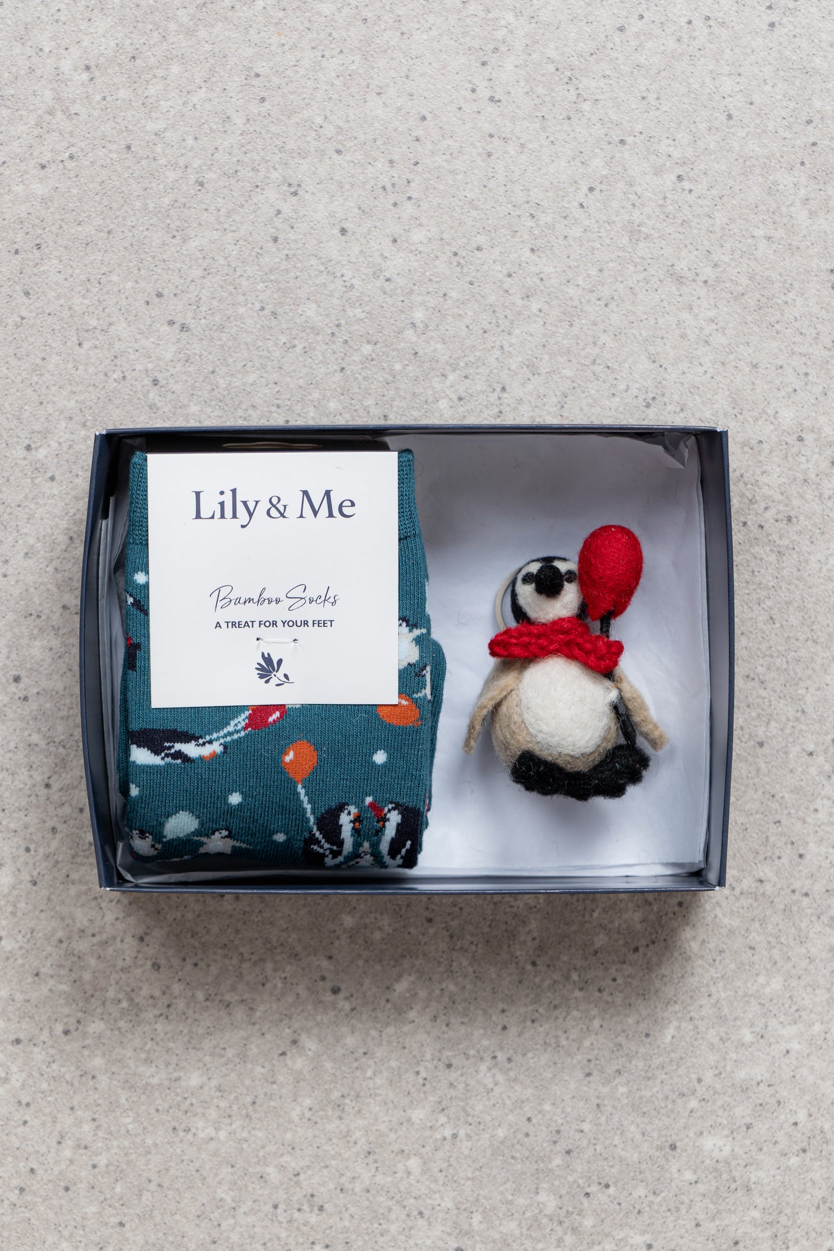 Lily and Me Penguin Pals Gift Box-Gift Box-White finn