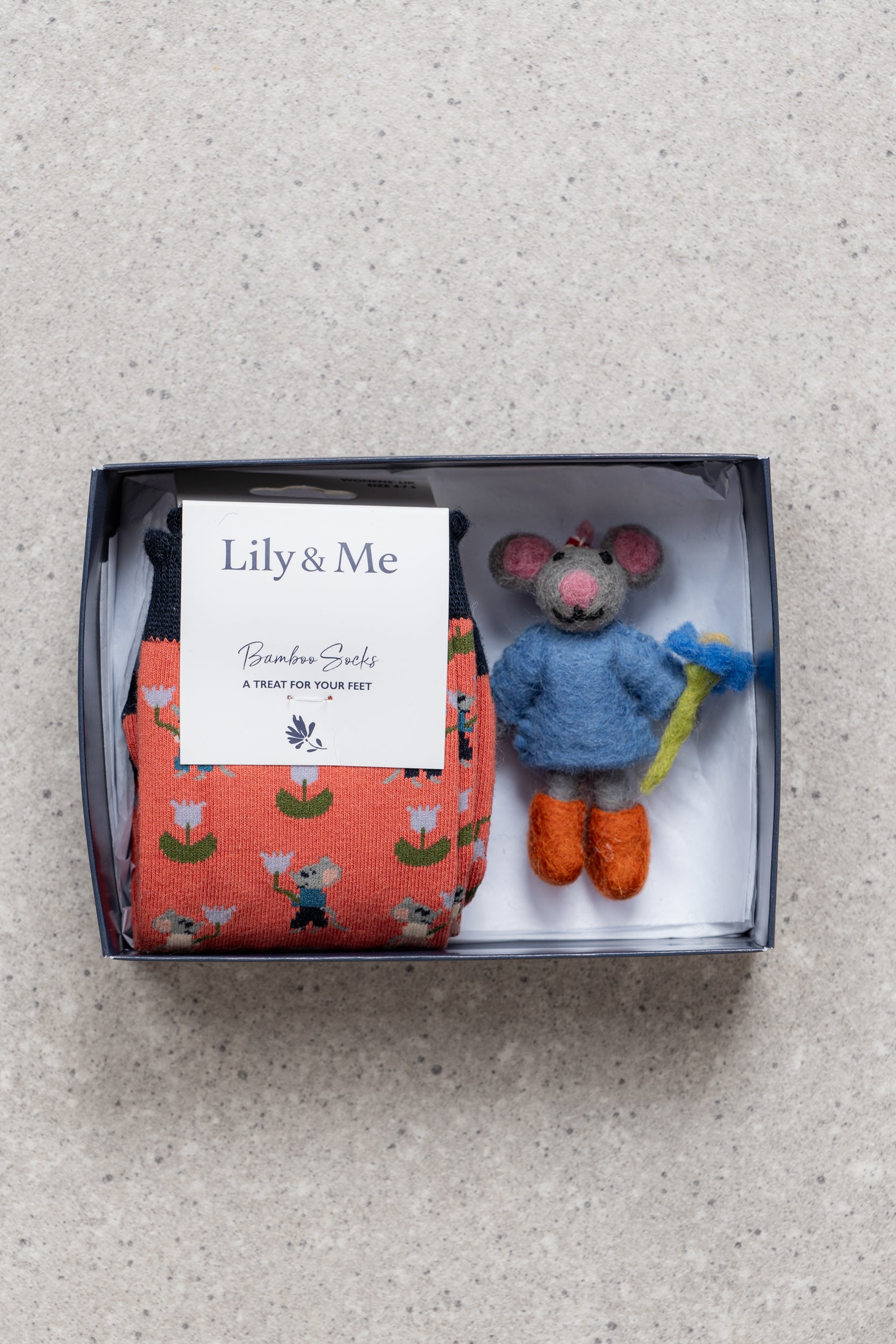 Lily and Me Crafty Mouse Gift Box-Gift Box-White finn