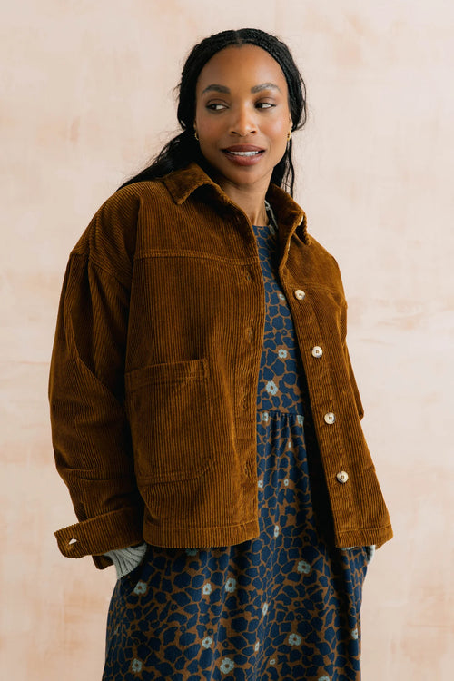 Lily & Me Olivia Shirt Jacket Plain Jumbo Cord