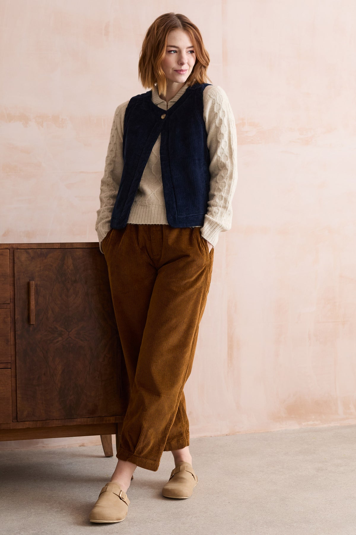 Lily & Me Shirin Trouser Plain Cord