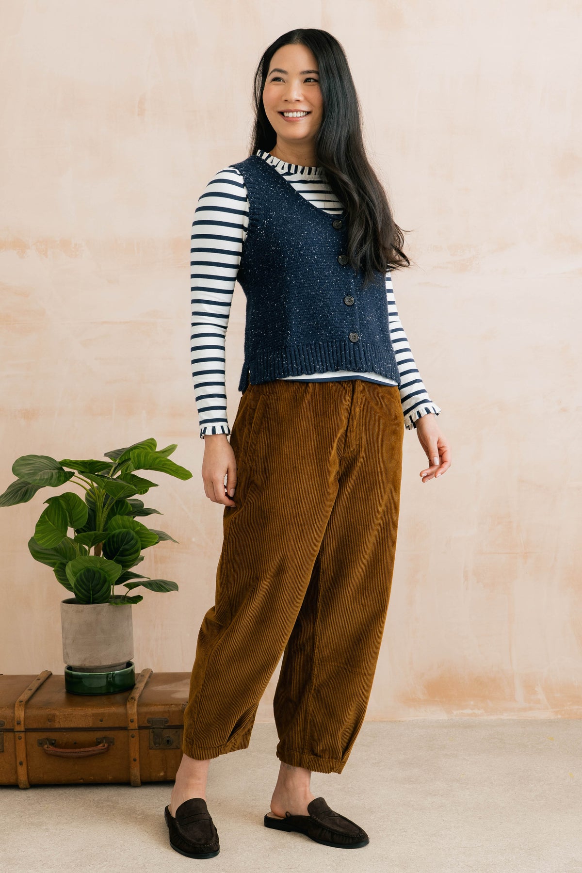 Lily & Me Shirin Trouser Plain Cord