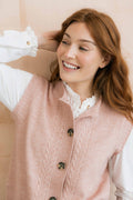 Lily & Me Stencil Vest Cable Knit