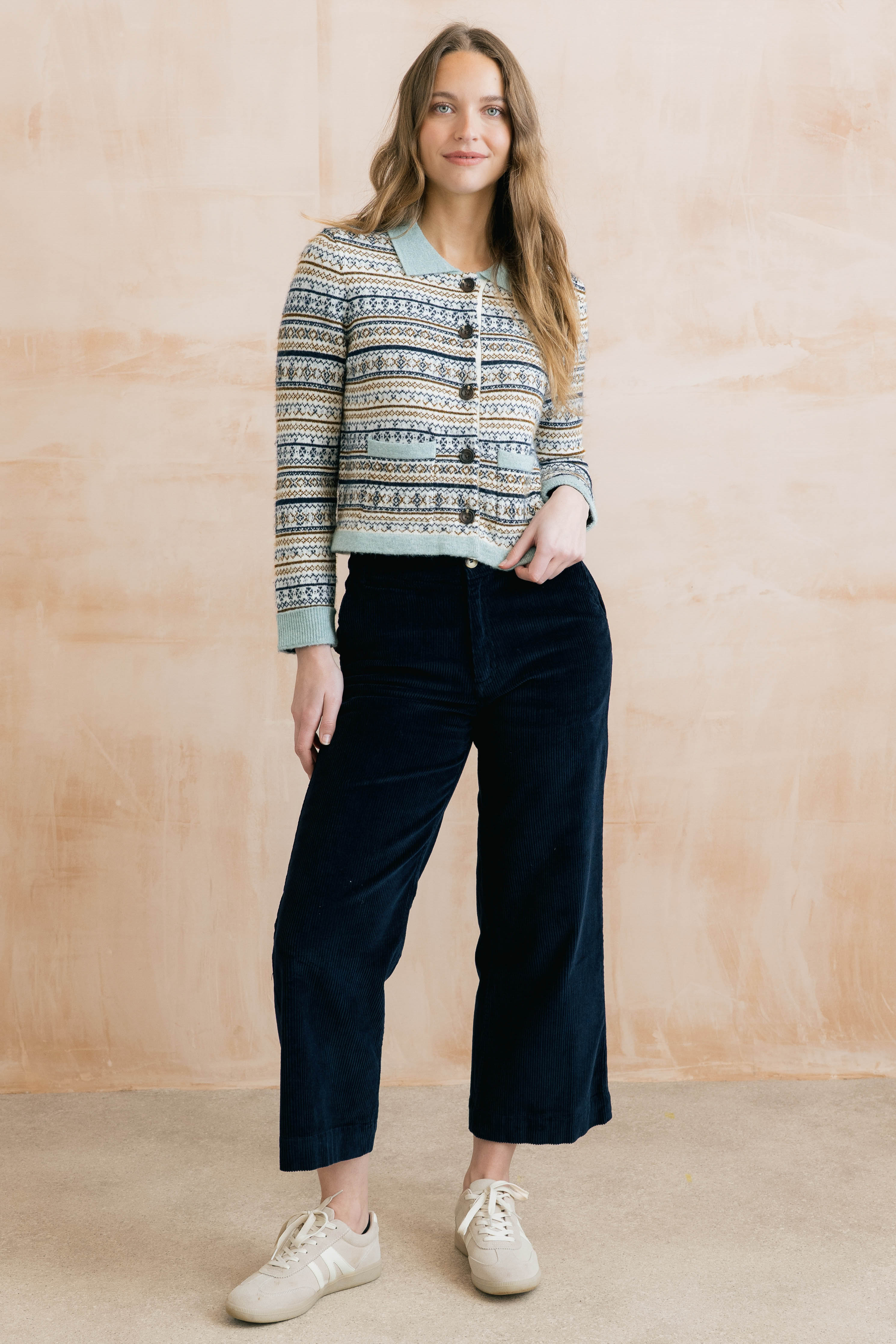 Lily & Me Chestnut Fair Isle Jacket