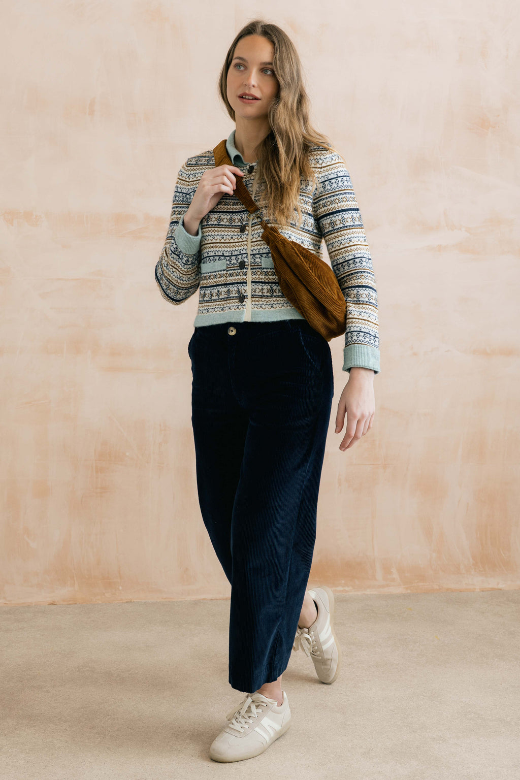 Lily & Me Chestnut Fair Isle Jacket