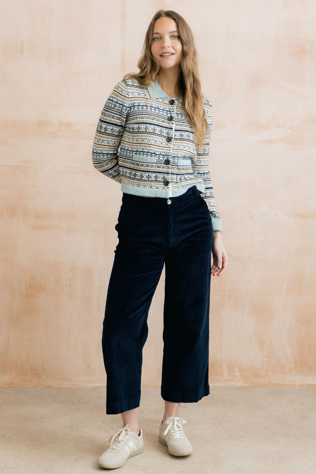 Lily & Me Chestnut Fair Isle Jacket