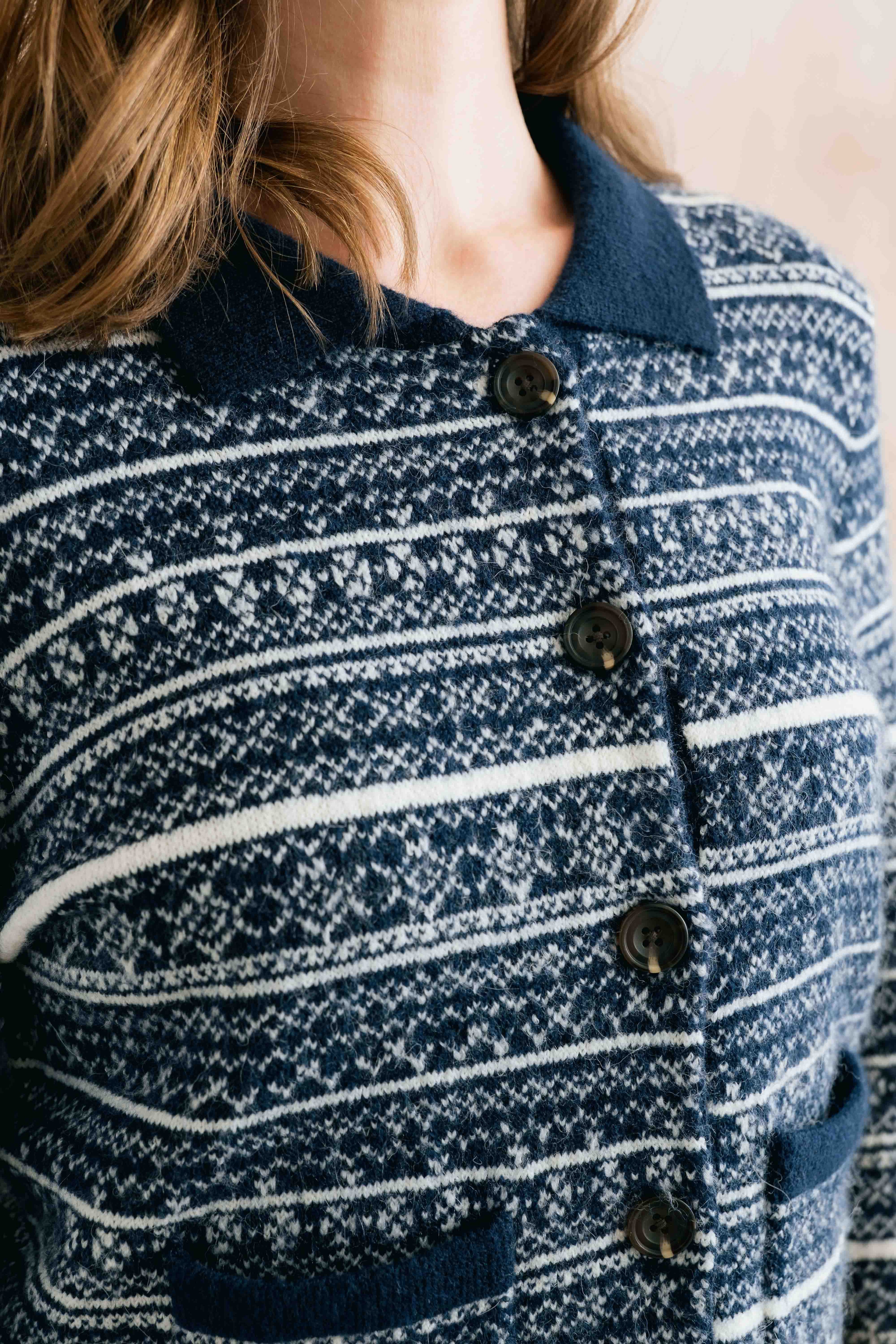 Lily & Me Chestnut Fair Isle Jacket