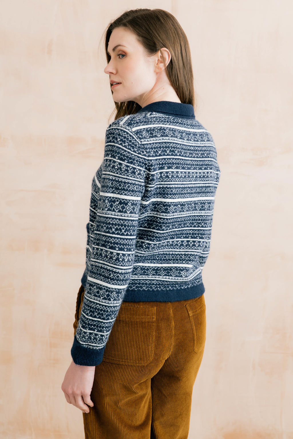 Lily & Me Chestnut Fair Isle Jacket