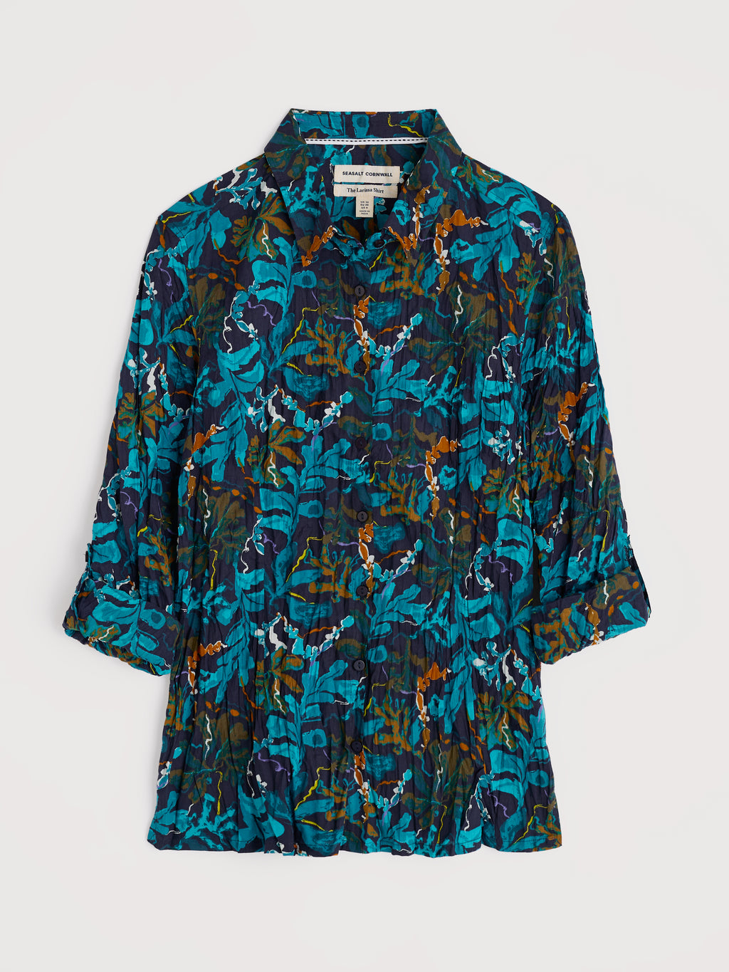 Seasalt Larissa Shirt Floating Fronds Maritime-Shirts & Tops-White finn