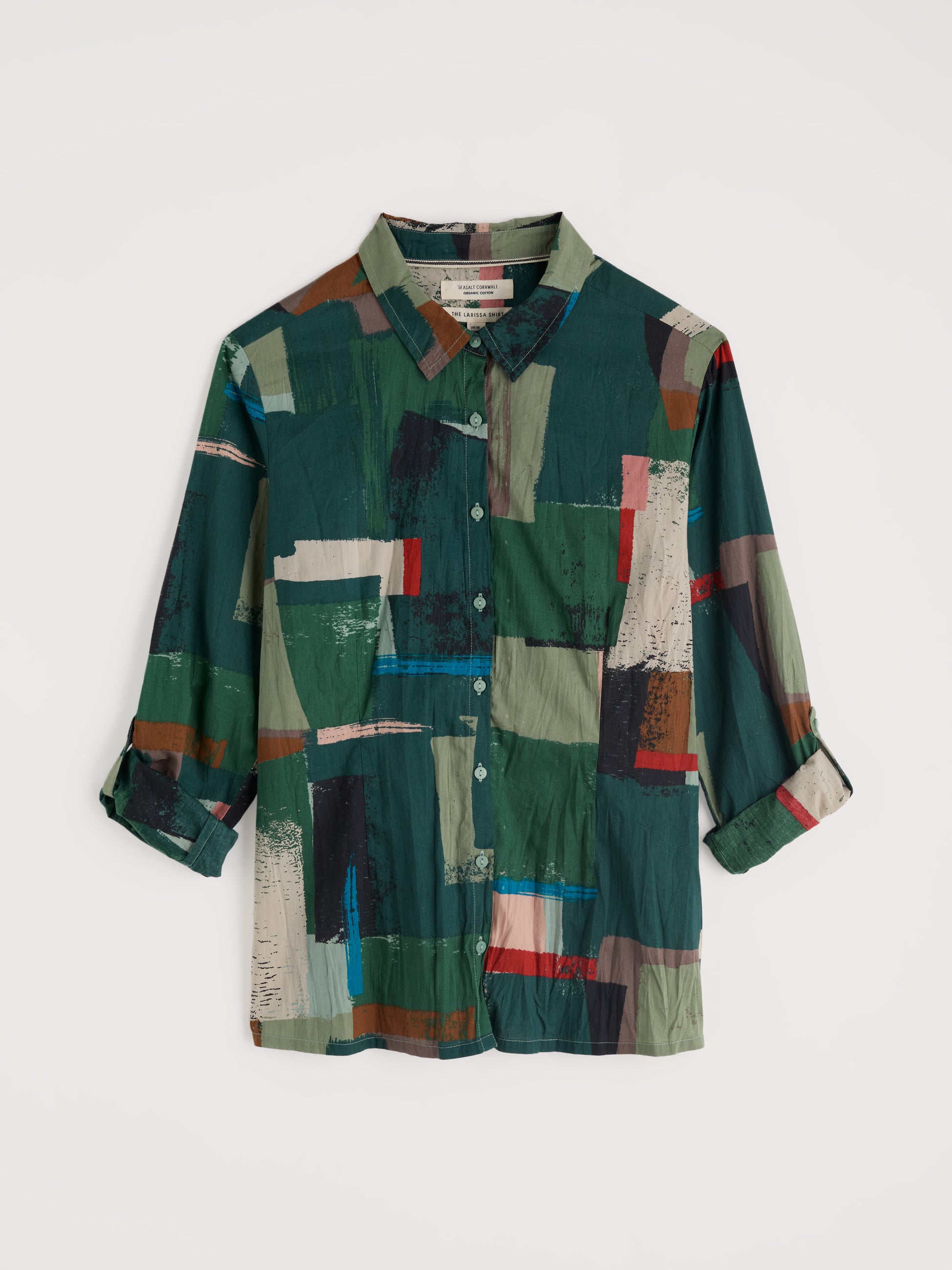 Seasalt Larissa Shirt Aerial Field Coppice-Seasalt-White finn