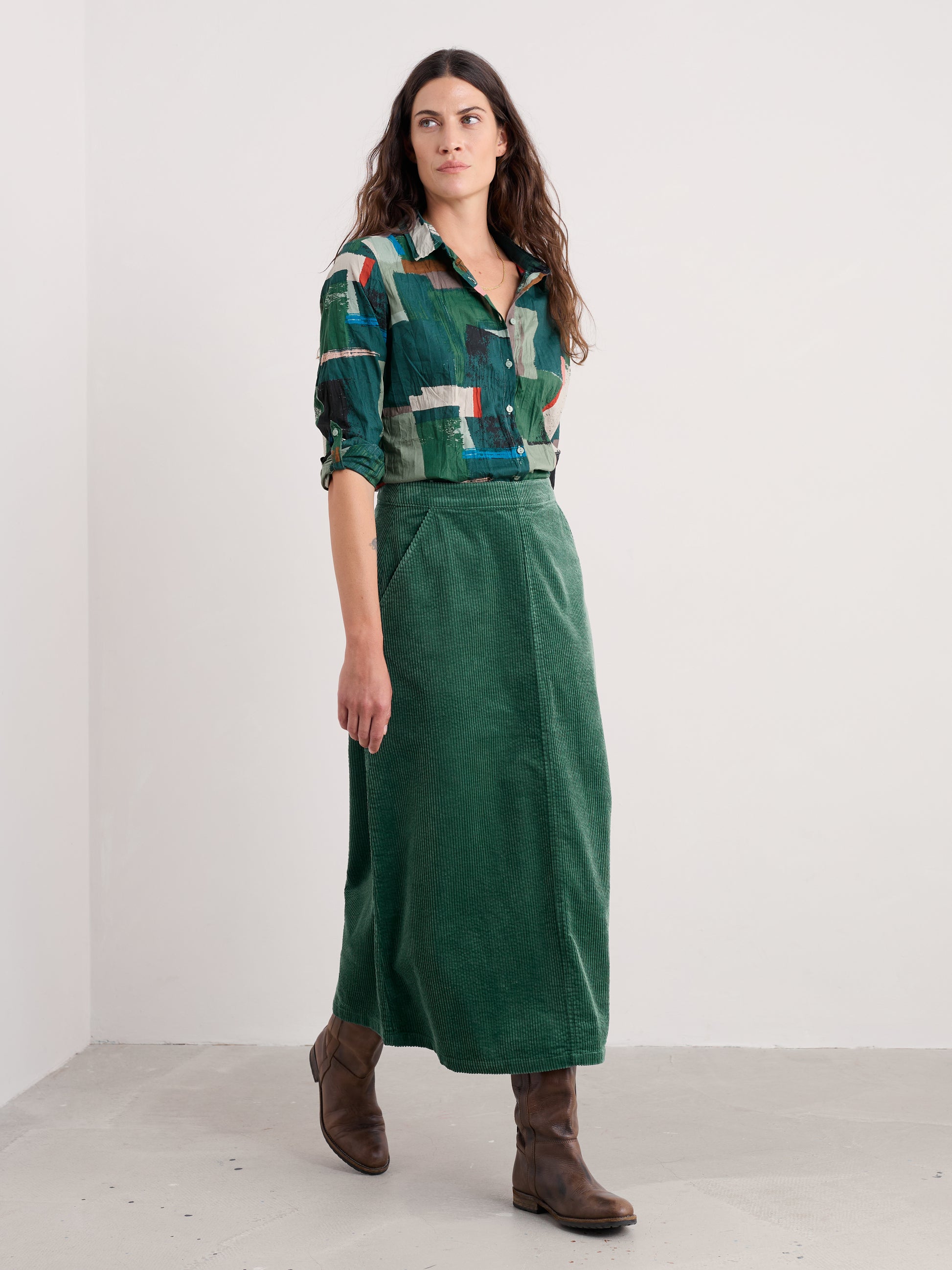 Seasalt Larissa Shirt Aerial Field Coppice