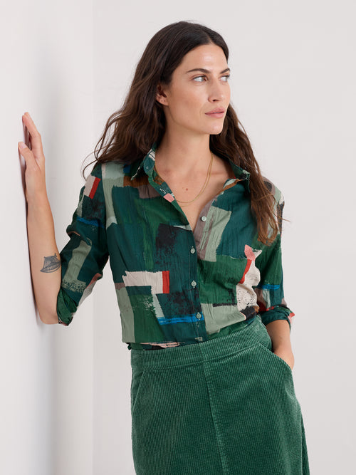 Seasalt Larissa Shirt Aerial Field Coppice