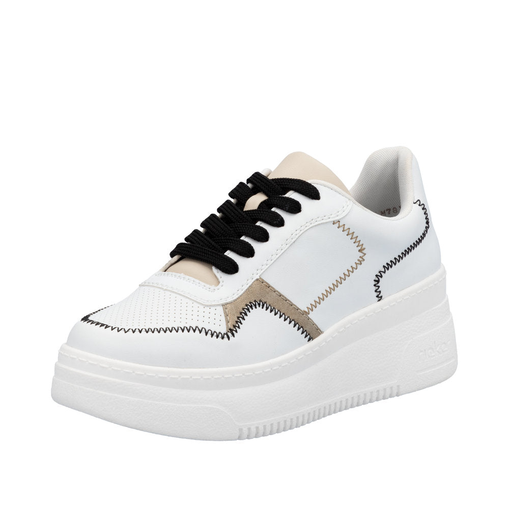 Rieker Trainer M7813-Footwear-White finn