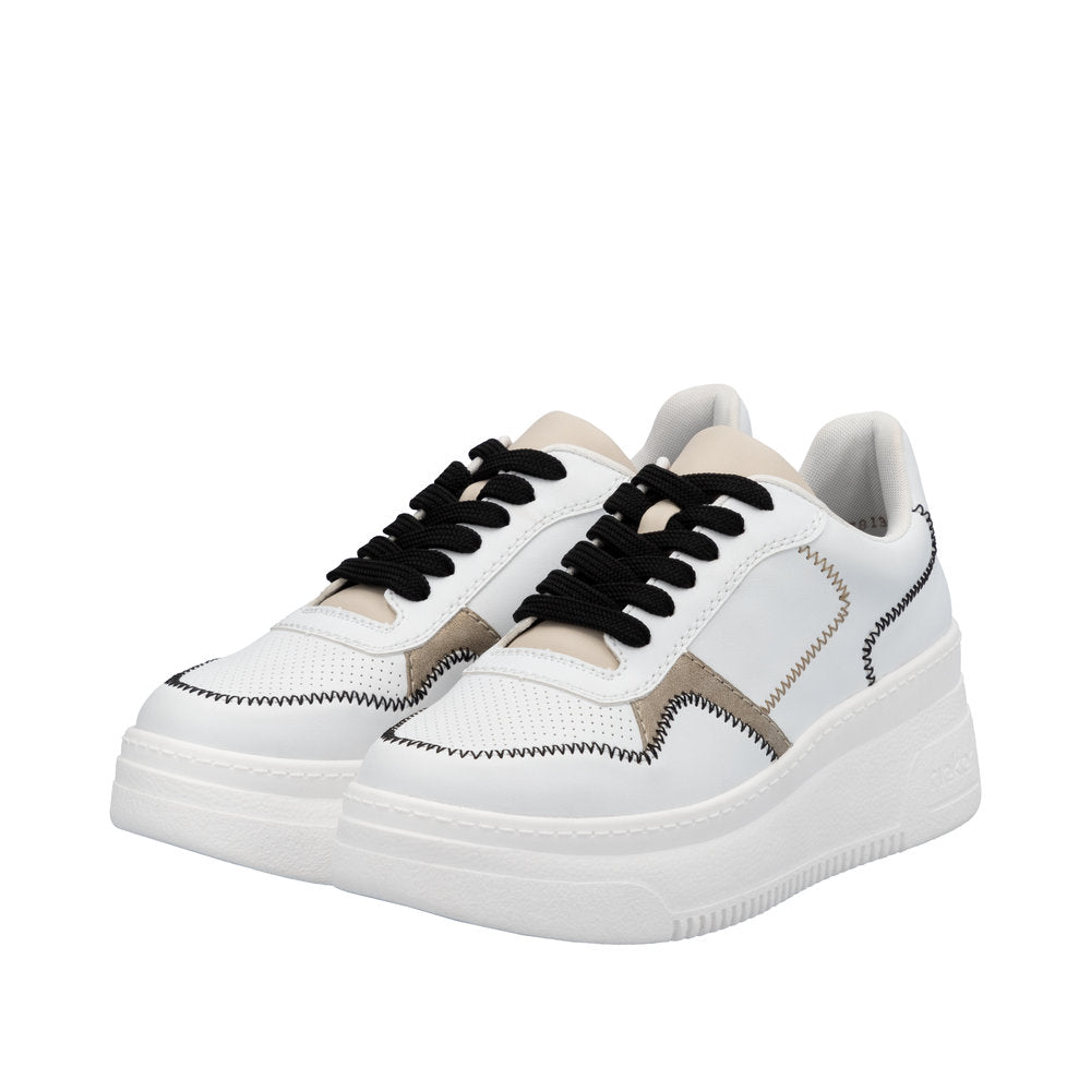 Rieker Trainer M7813-Footwear-White finn