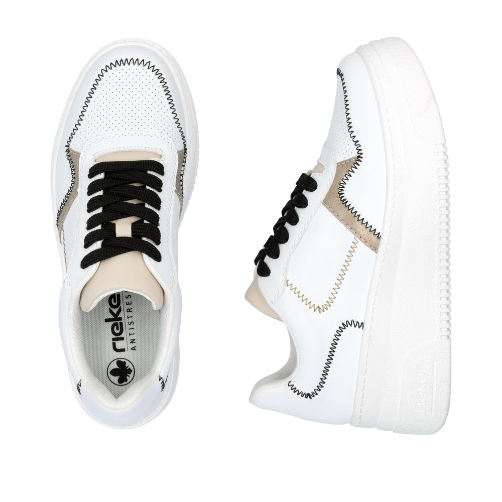 Rieker Trainer M7813-Footwear-White finn