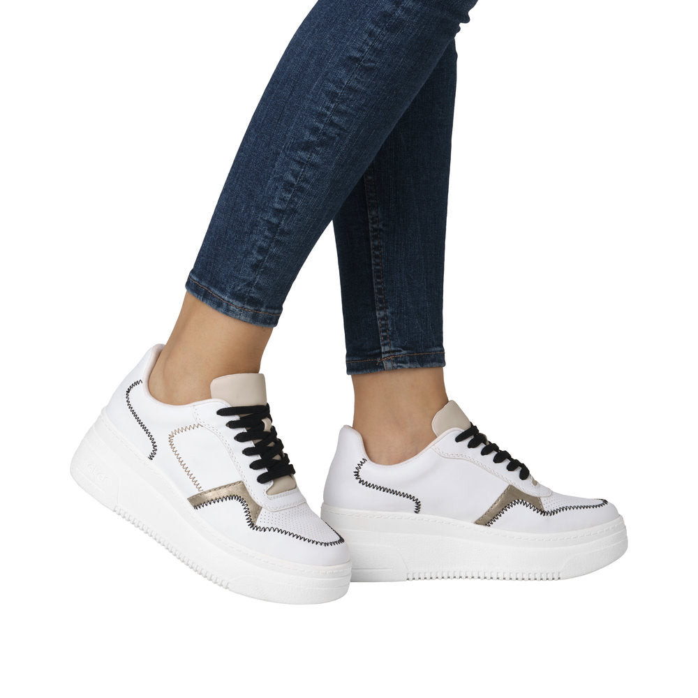 Rieker Trainer M7813-Footwear-White finn