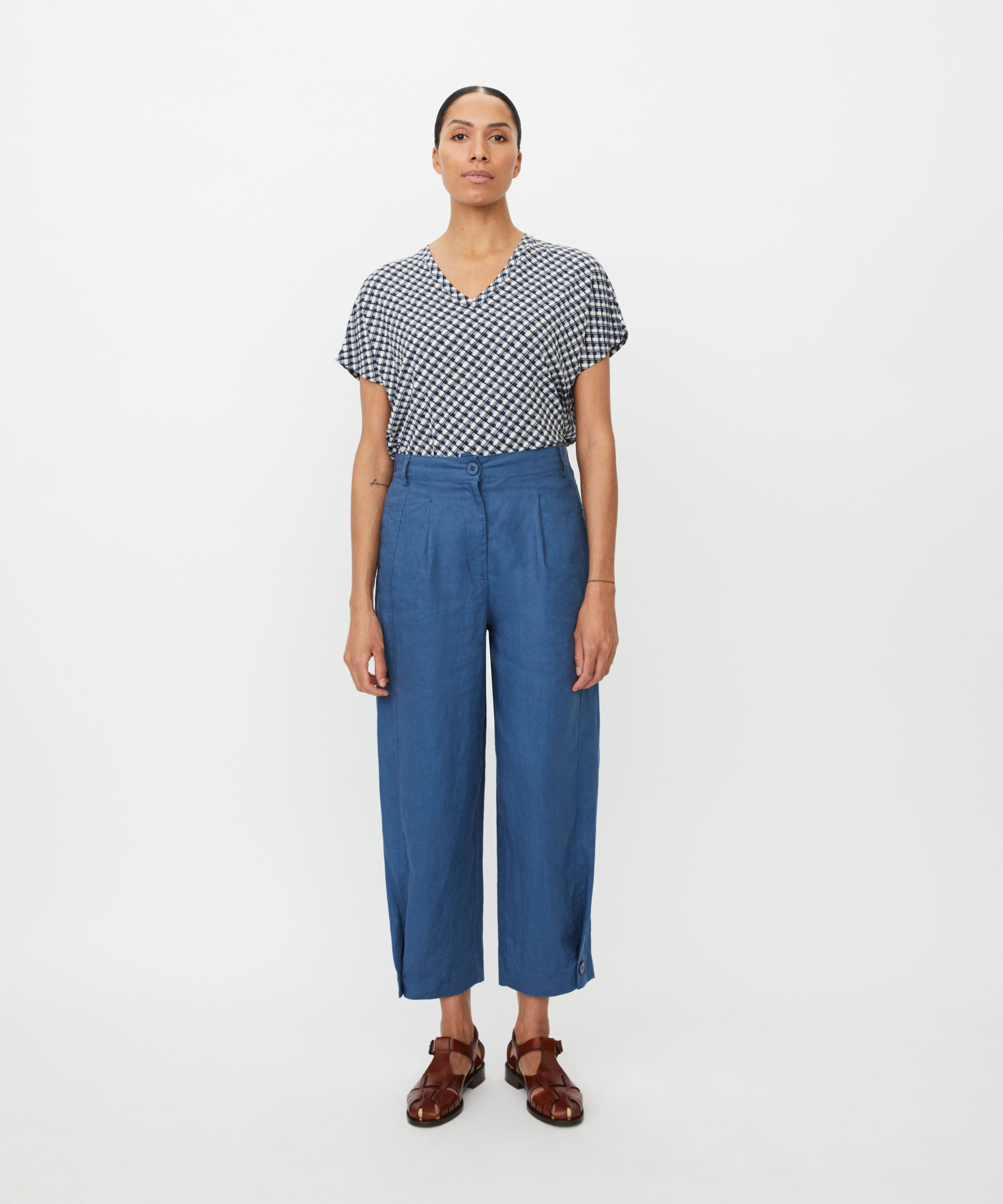 Masai MaPunna Trousers-Masai-White finn