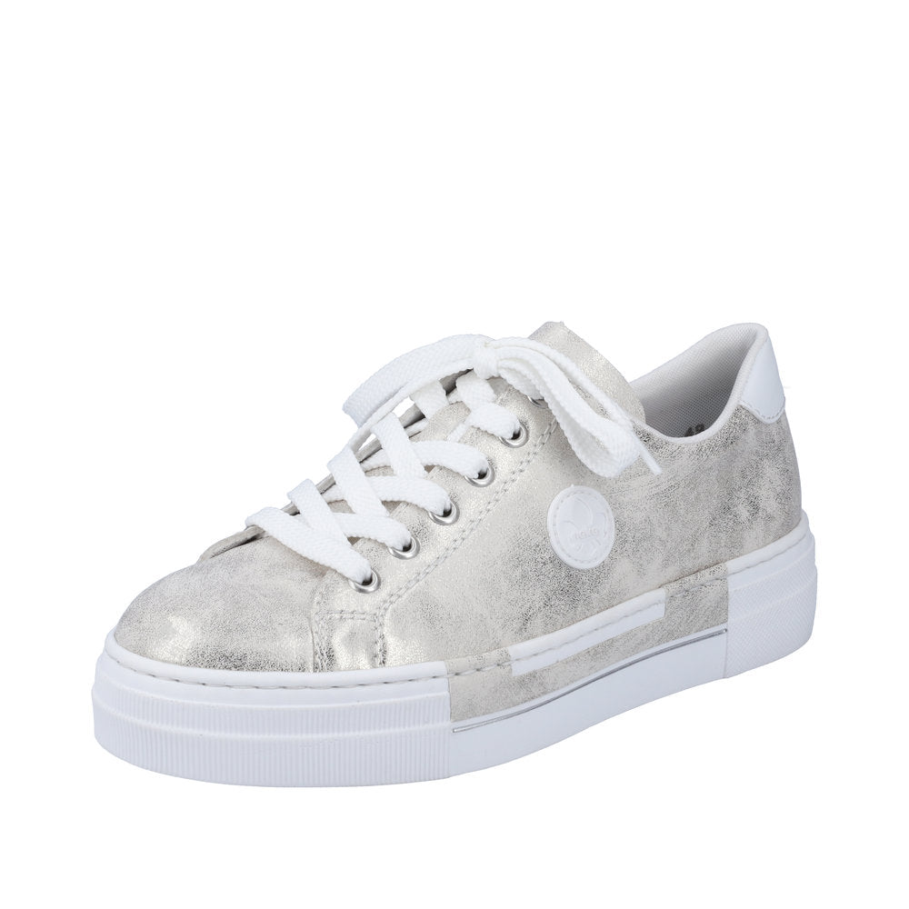 Rieker Gold Trainer N49W1-Footwear-White finn