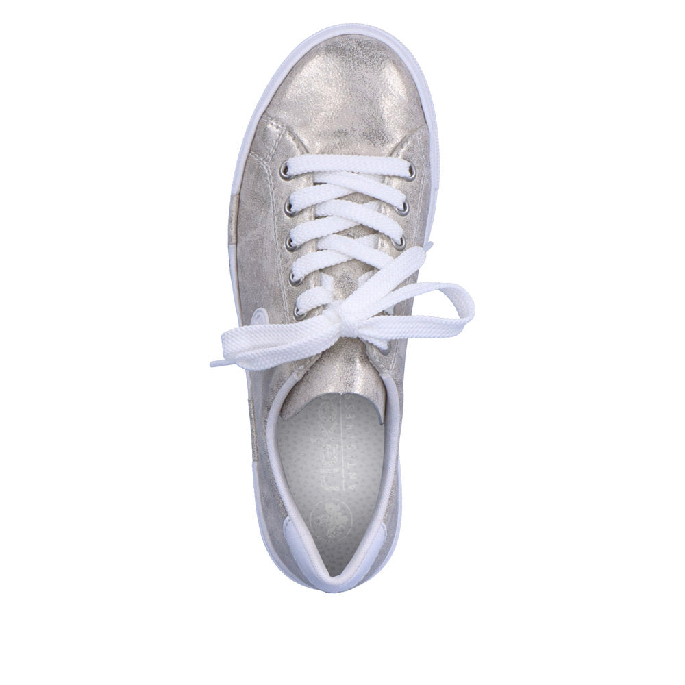 Rieker Gold Trainer N49W1-Footwear-White finn