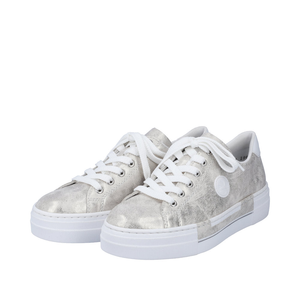 Rieker Gold Trainer N49W1-Footwear-White finn