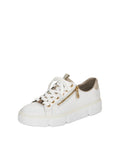 Rieker Contrast Trainer N5932-Footwear-White finn