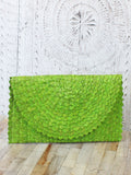 Pandam Leaf Clutch Bag-Bag-White finn
