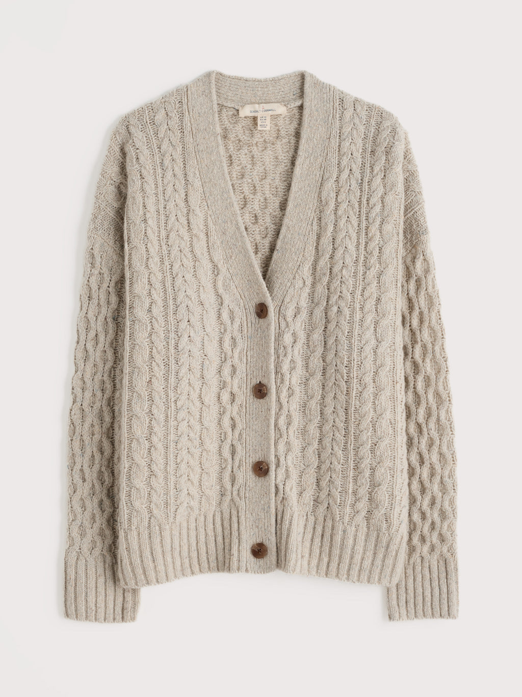 Seasalt Newlyn Cardigan Made With Merino Wool-Seasalt-White finn