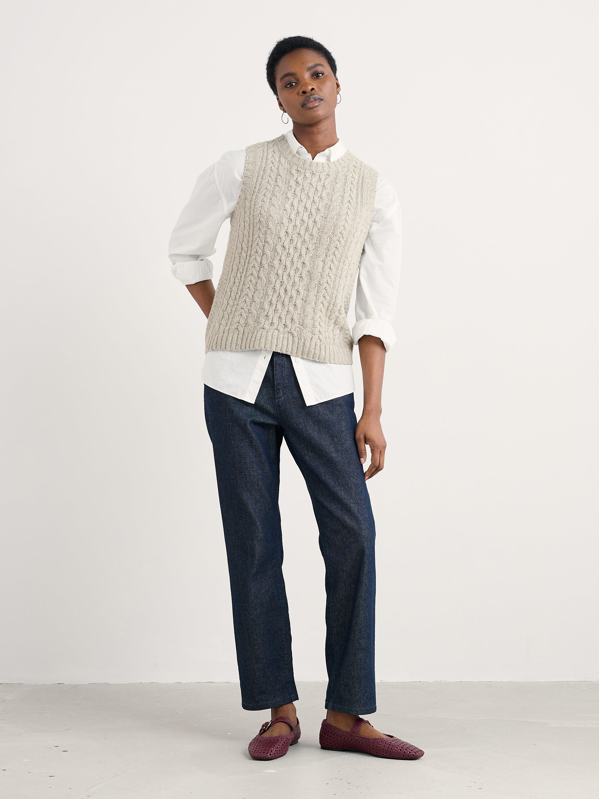 Seasalt Newlyn Cable Stitch Vest