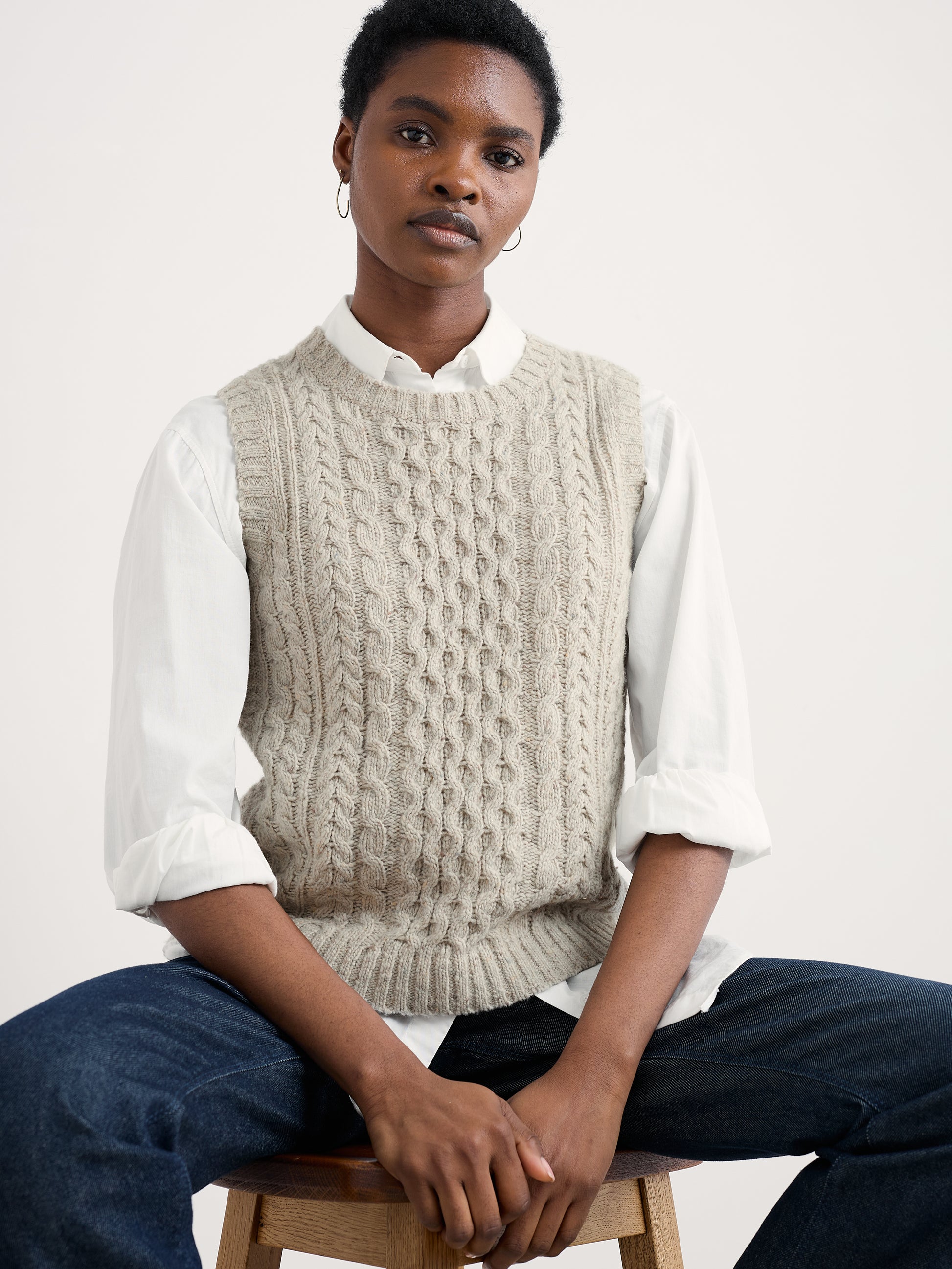 Seasalt Newlyn Cable Stitch Vest