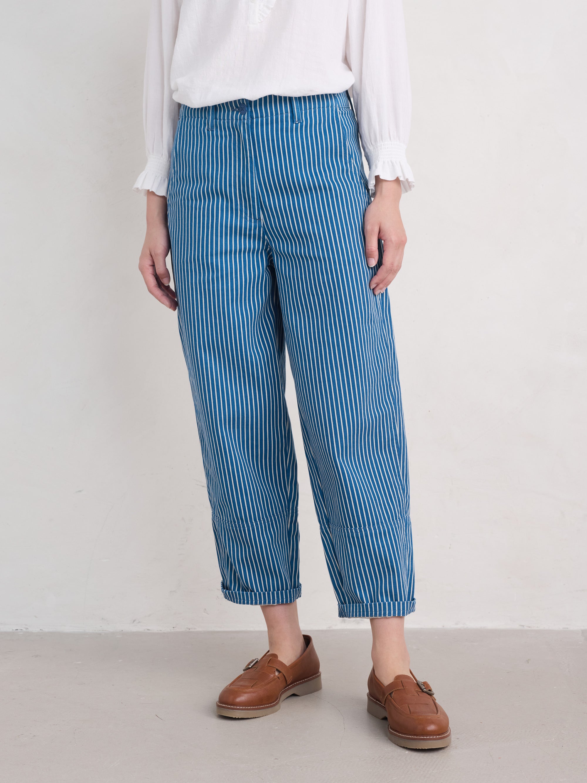 Seasalt Painted Forms Trouser-Trousers-White finn