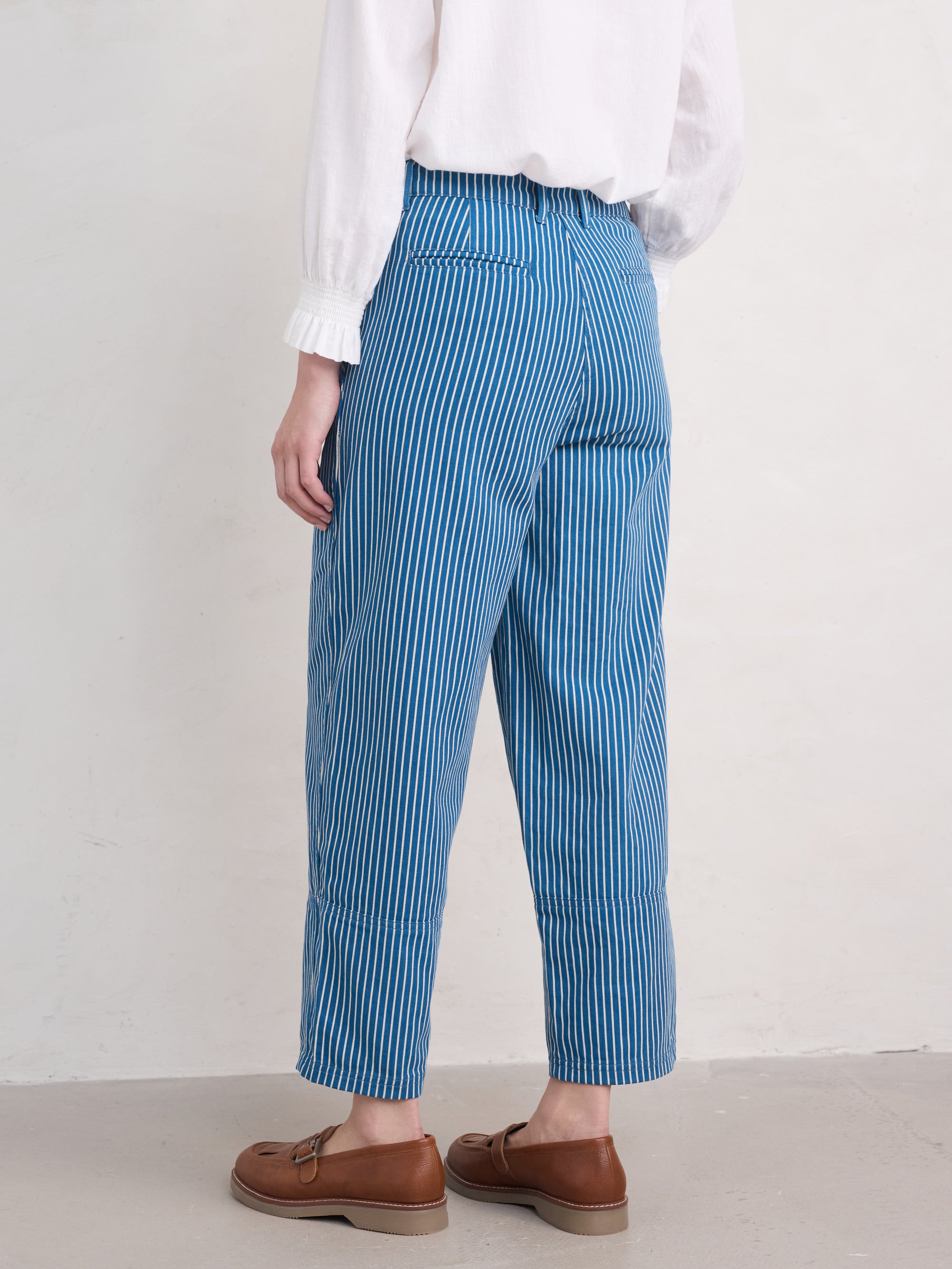Seasalt Painted Forms Trouser-Trousers-White finn