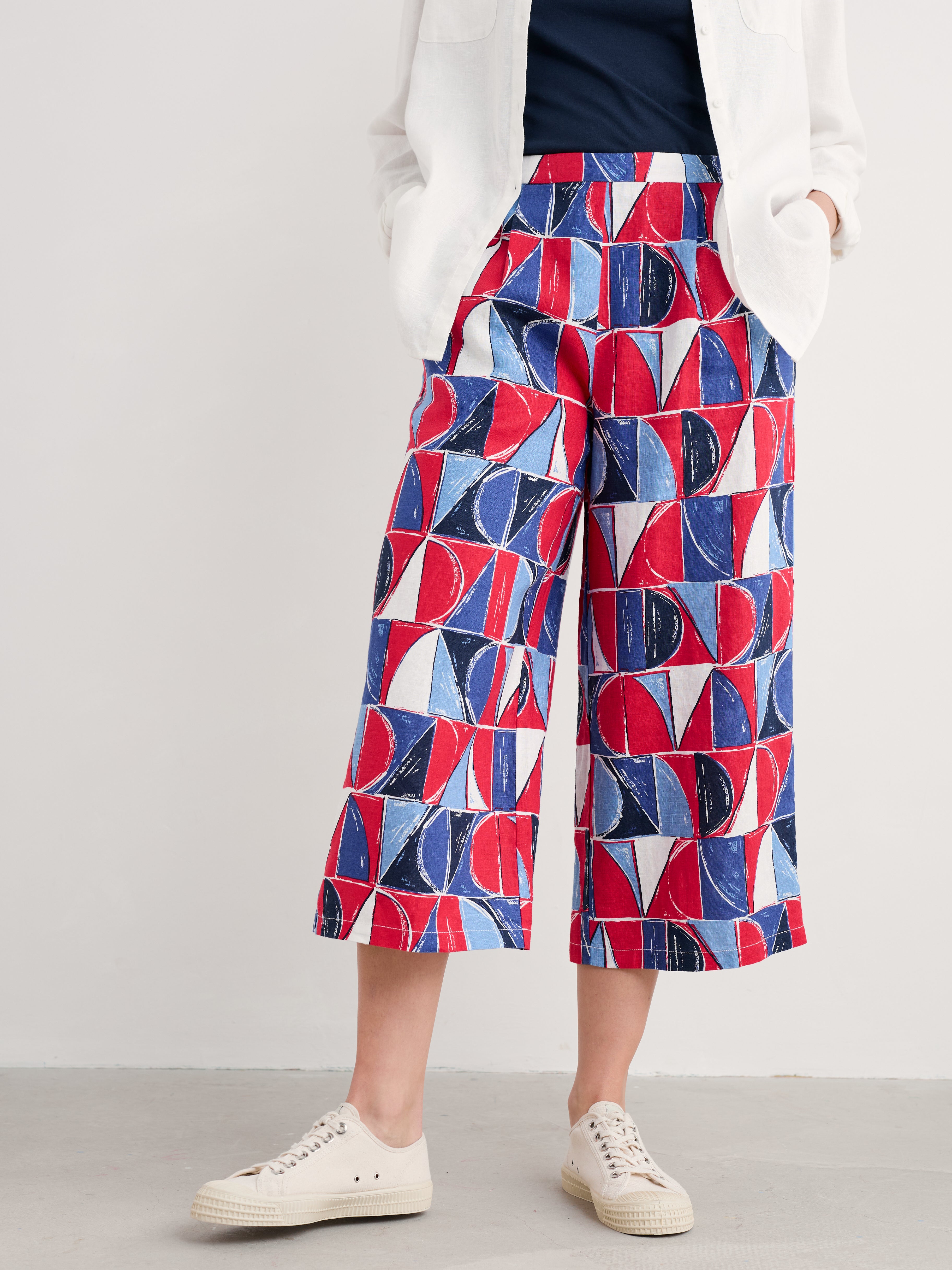 Seasalt Peaceful Haven Culottes-Trousers-White finn