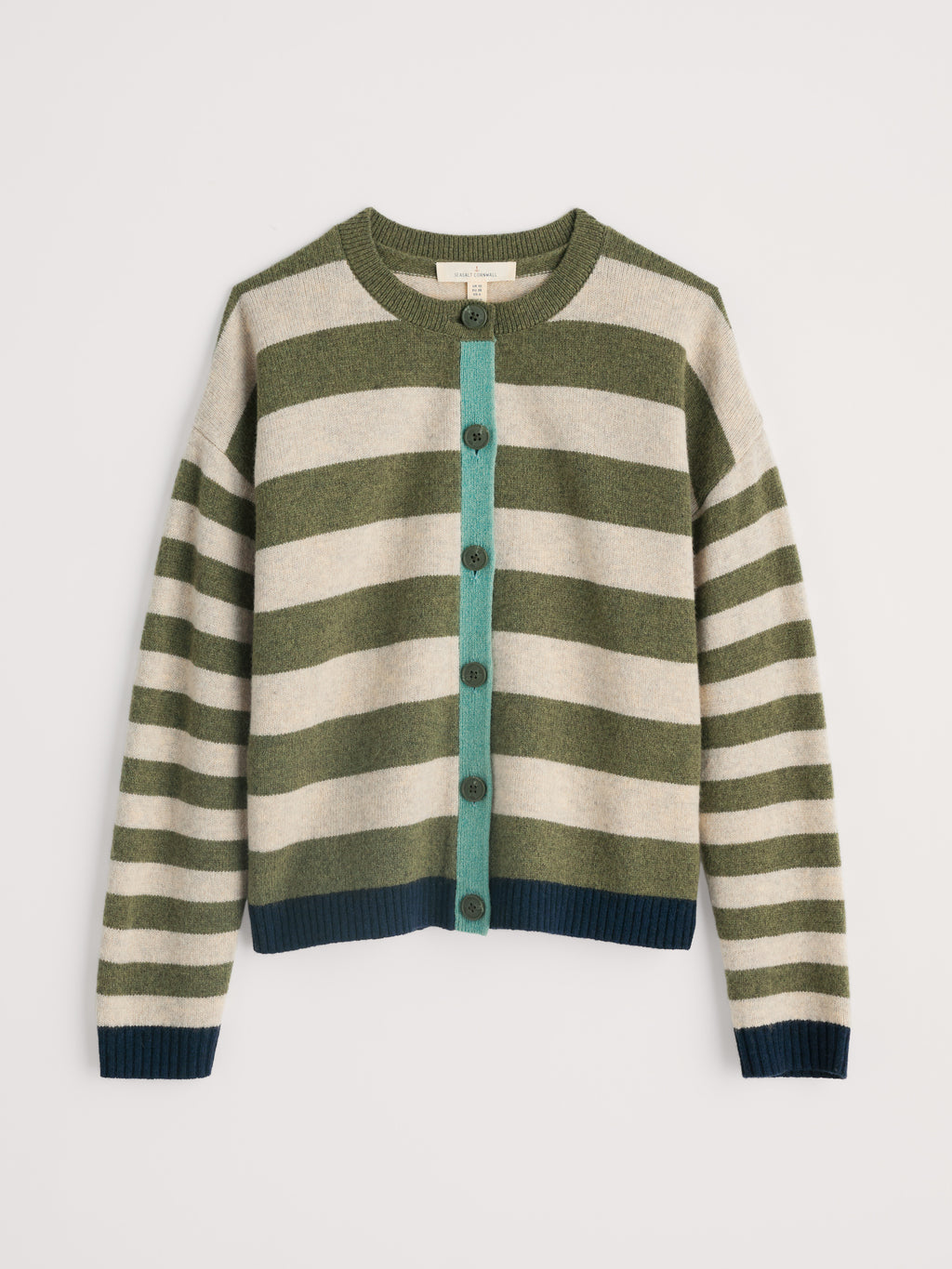 Seasalt Pinwell Striped Cardigan Made With Lambswool