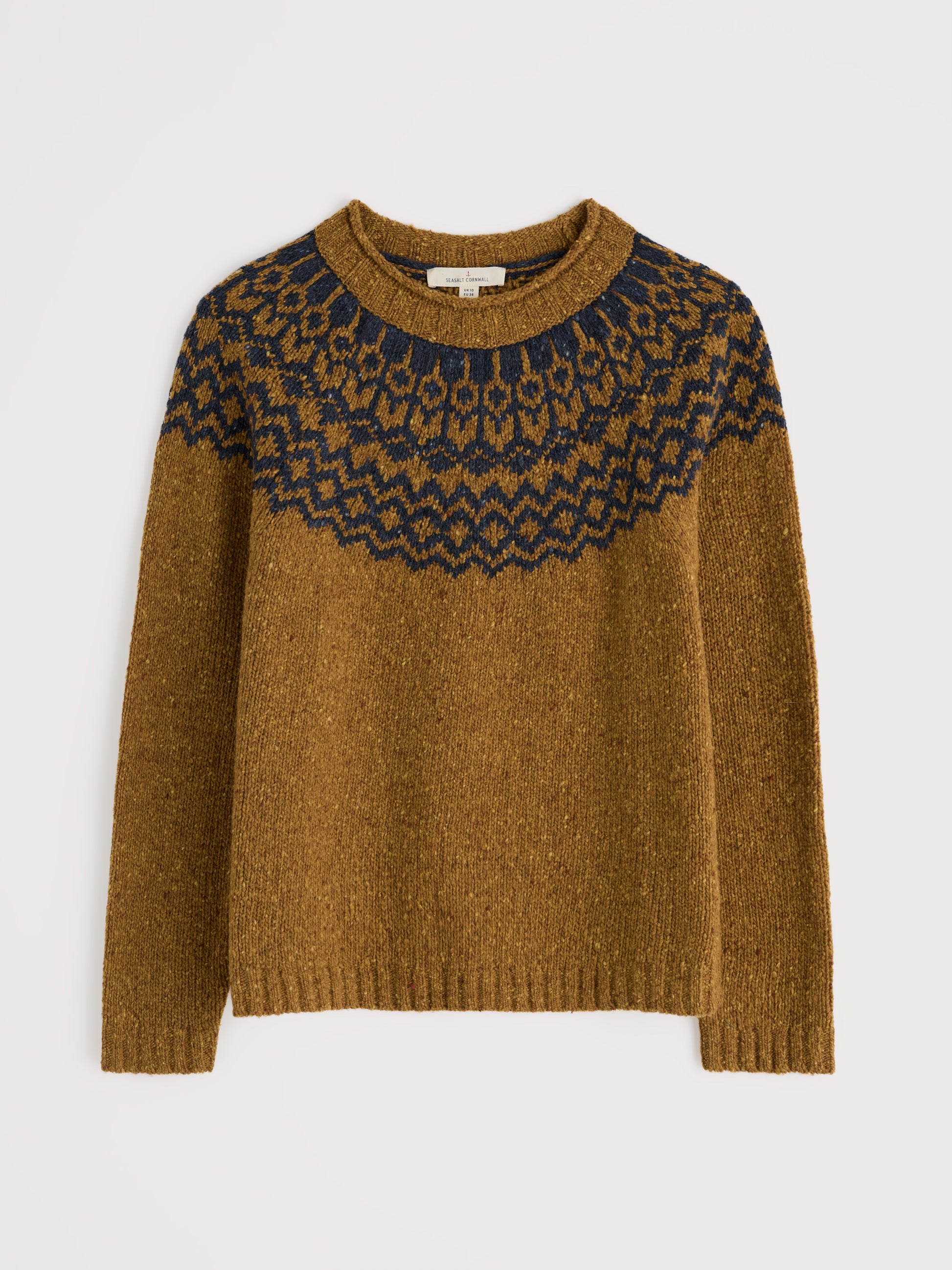Seasalt Port Kinnis Fair Isle Jumper With Merino