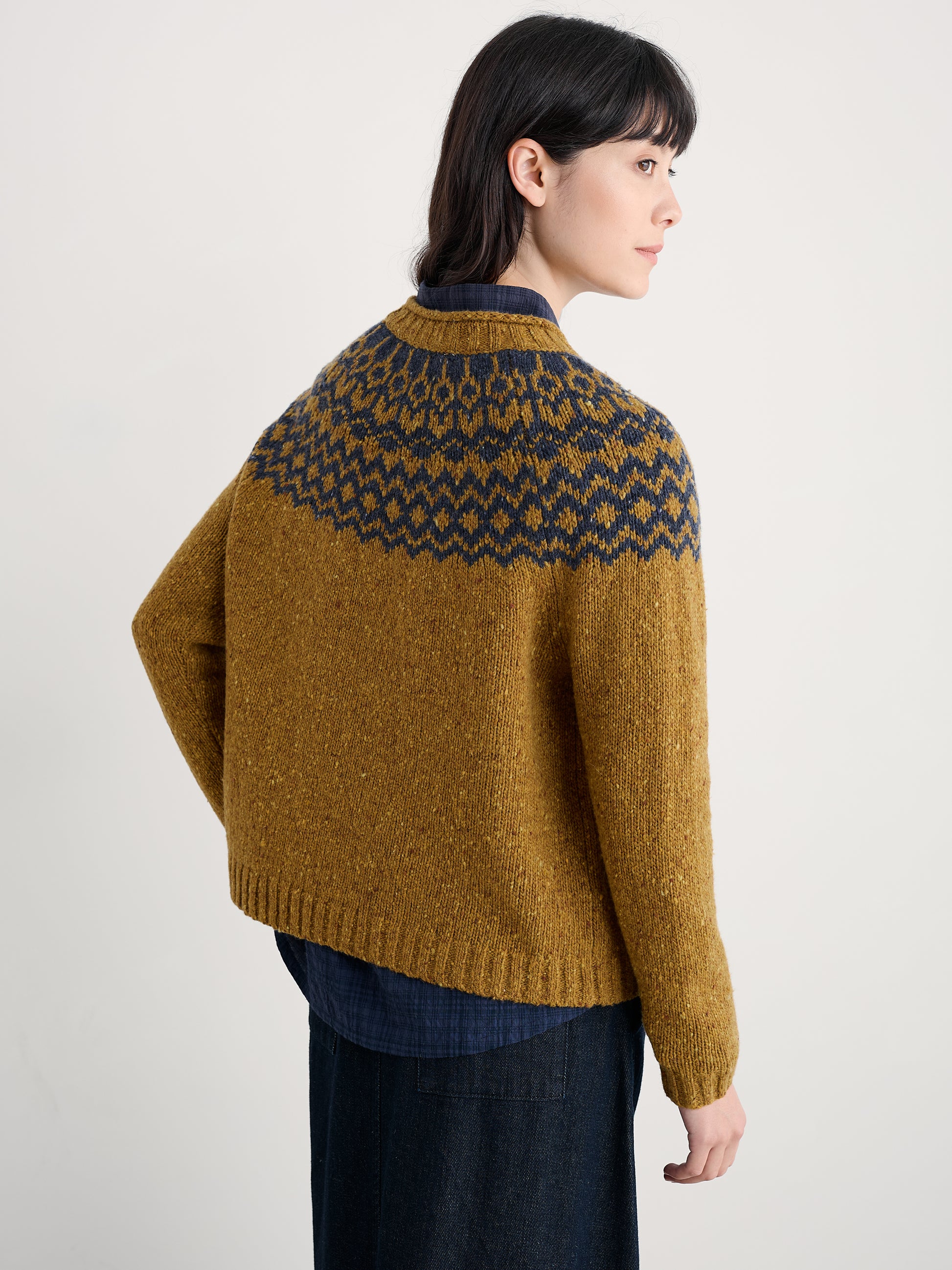 Seasalt Port Kinnis Fair Isle Jumper With Merino