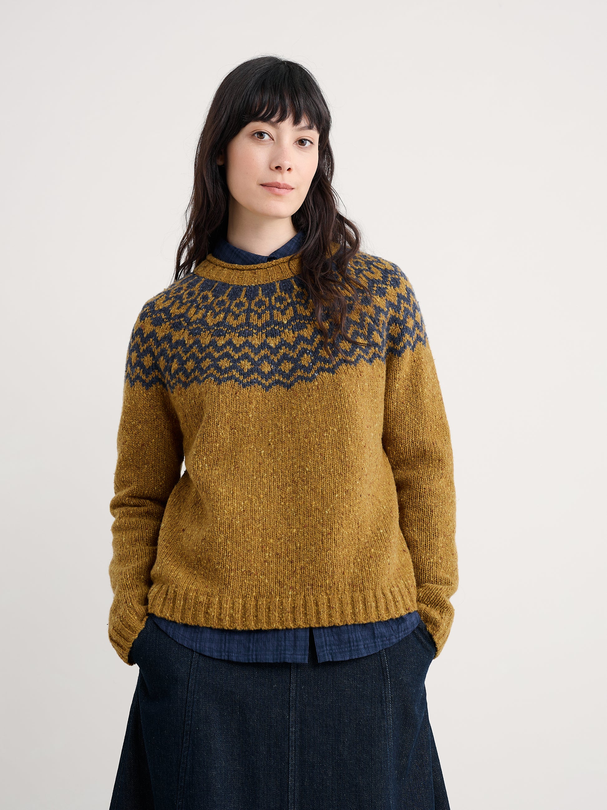 Seasalt Port Kinnis Fair Isle Jumper With Merino