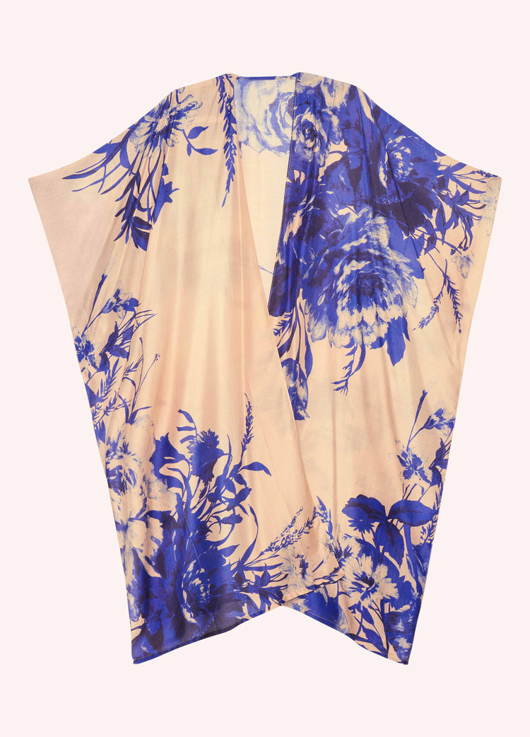 Powder Beach Wrap Around - China Blue Blooms-White finn