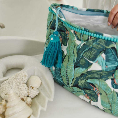 Green Leaf Wash Bag