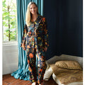 Burnt Orange Print Pyjamas-Accessories-White finn