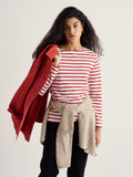 Seasalt Sailor Top - Breton Deep Rust-Seasalt-White finn
