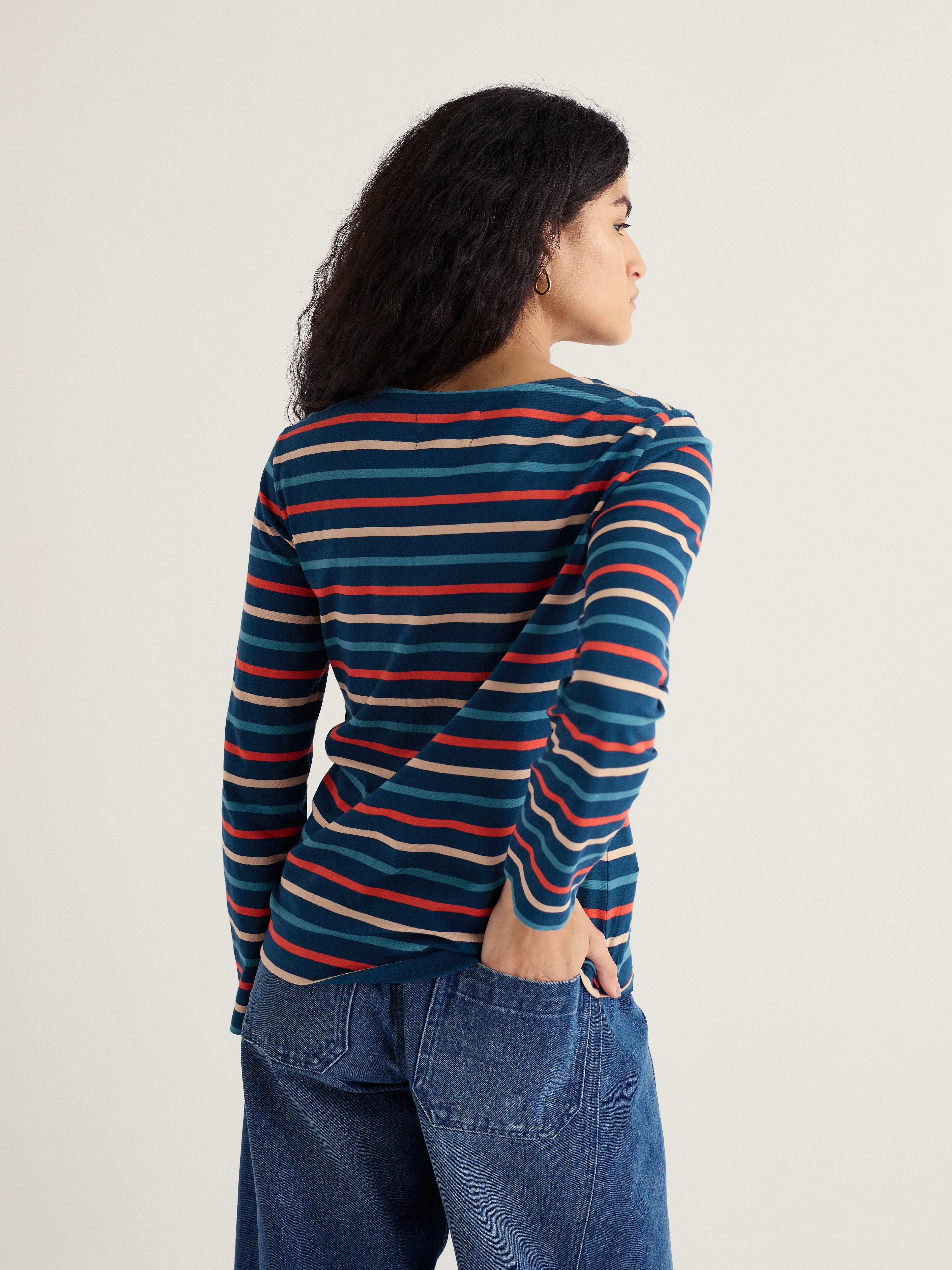 Seasalt Sailor Top - Tri Breton Eden-Seasalt-White finn