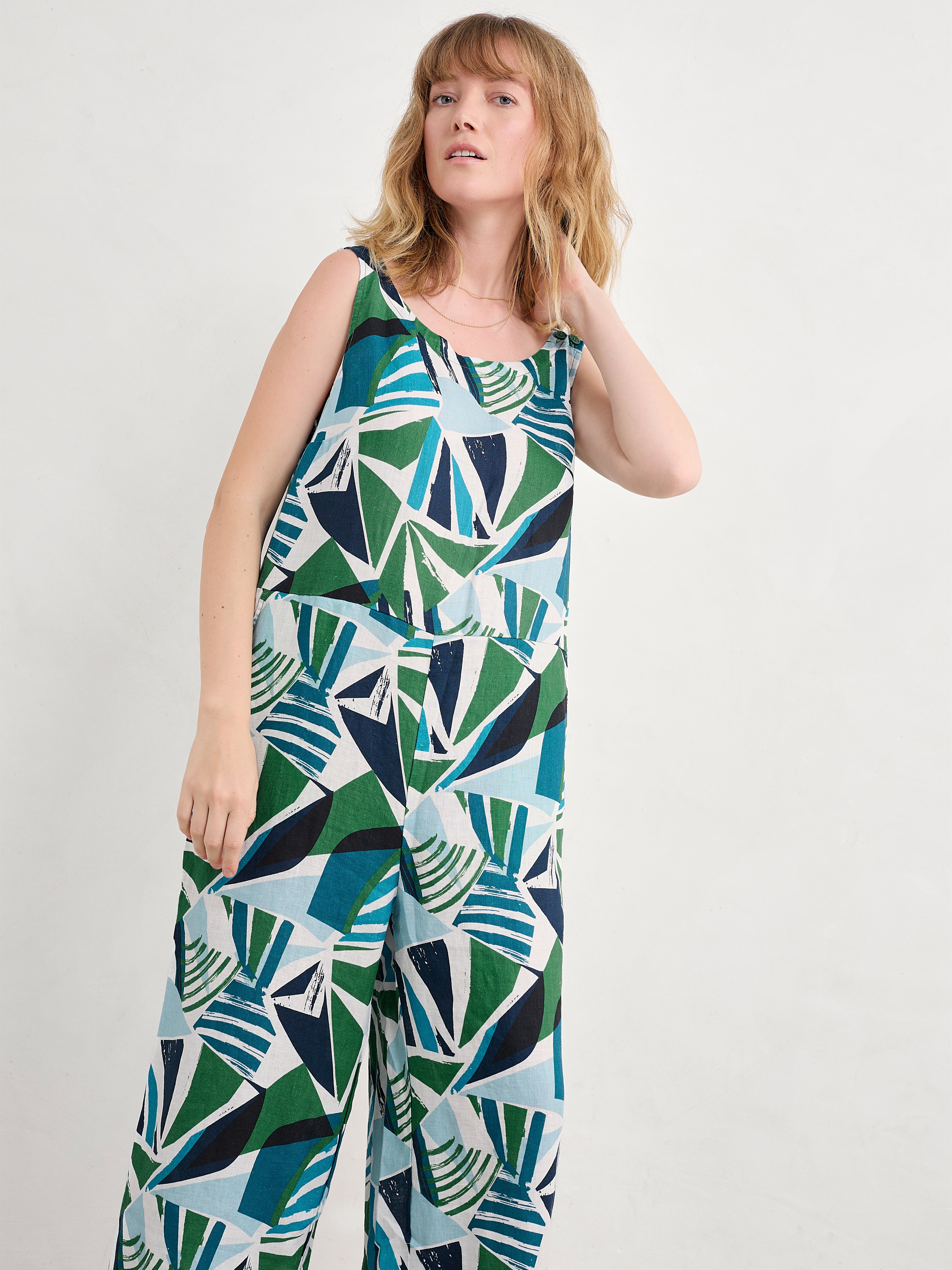 Seasalt Salt Air Jumpsuit-Jumpsuit-White finn