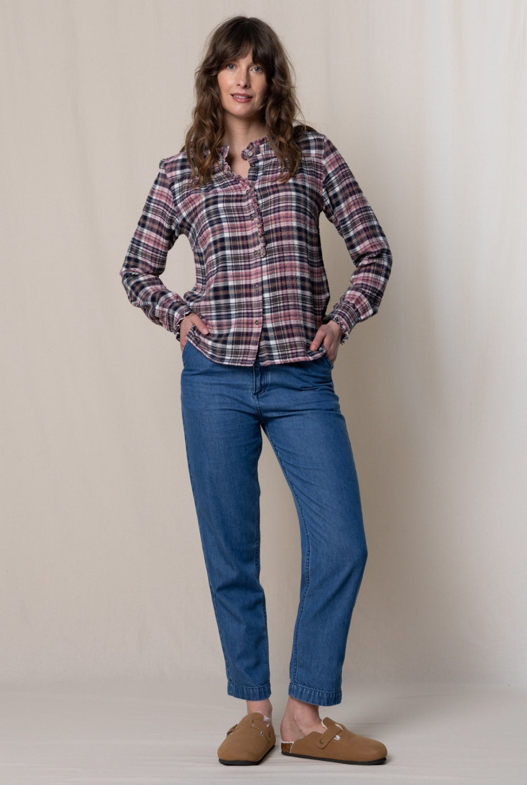 Lily and Me Rita Frill Check Shirt