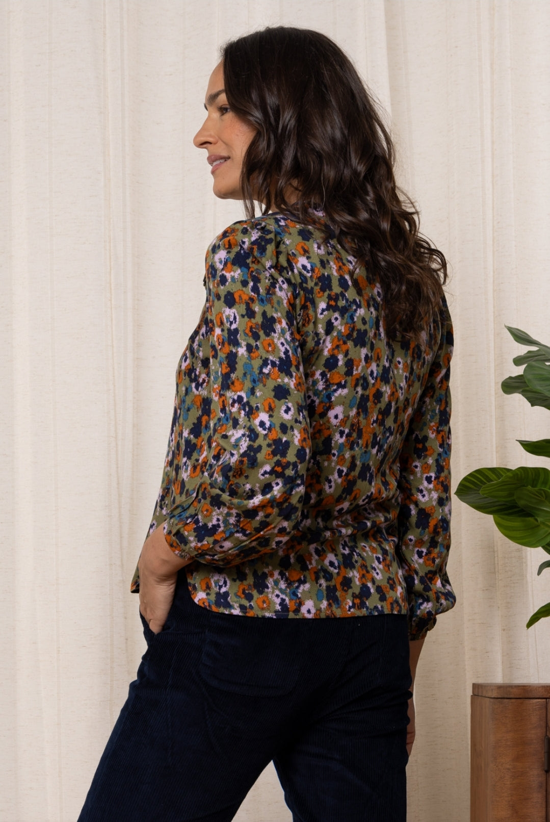 Liliy and Me Braidstone Blouse Floral Ikat