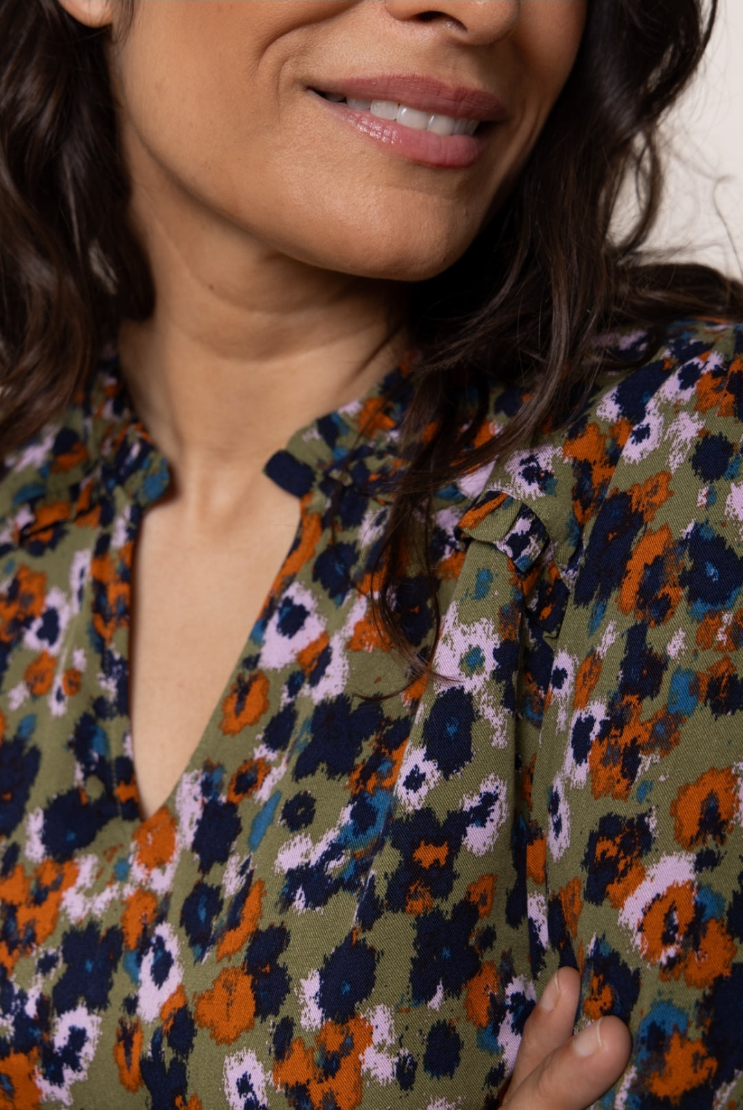 Liliy and Me Braidstone Blouse Floral Ikat