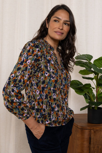 Liliy and Me Braidstone Blouse Floral Ikat