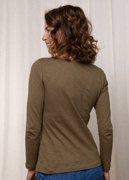 Monica Long Sleeve Jersey Casual Top