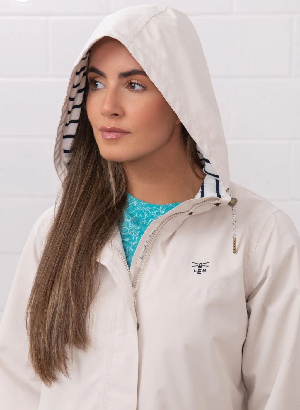 Lighthouse Long Beachcomber Jacket - Cream