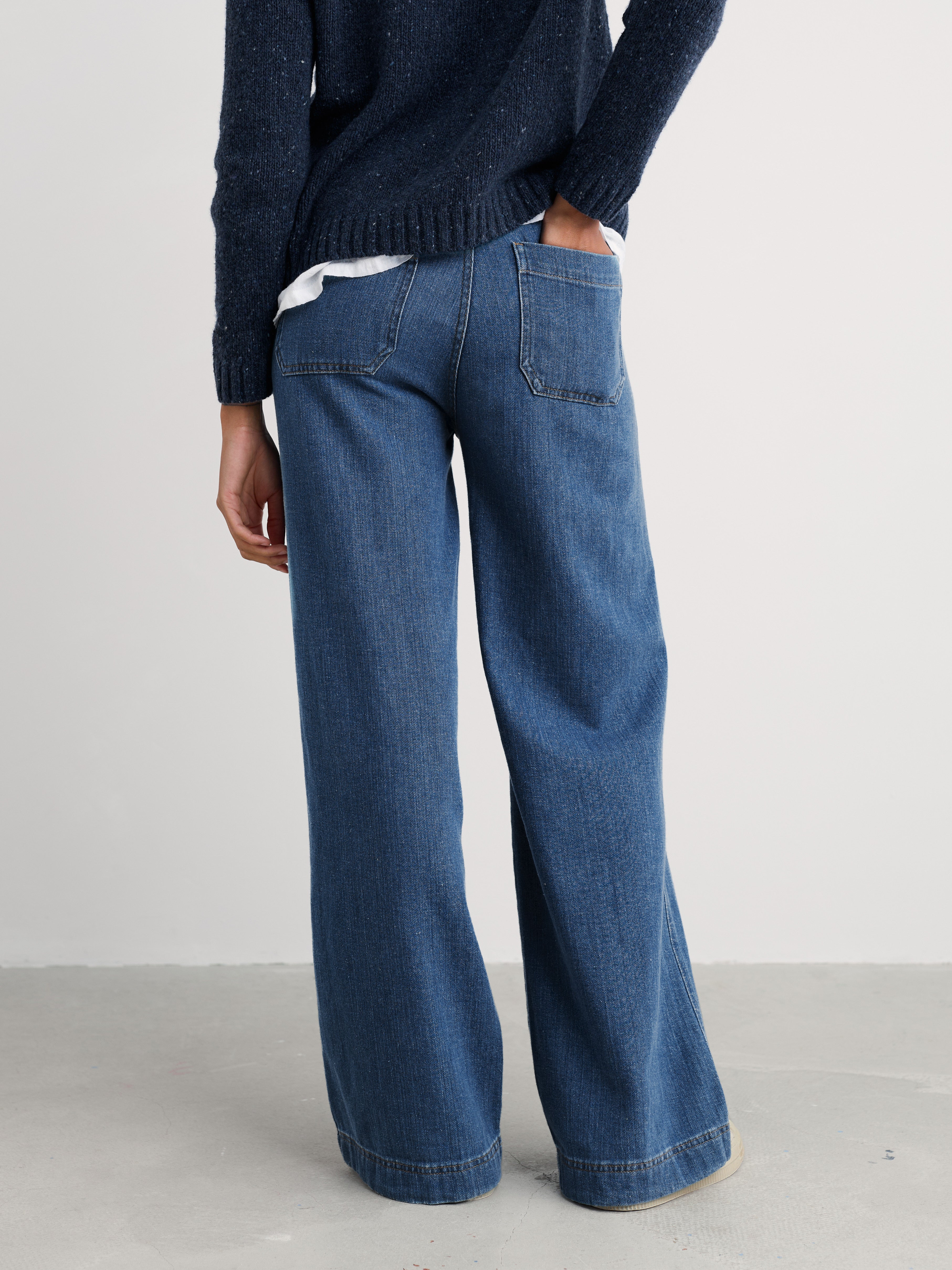 Seasalt Sennen Cove Jean - Mid Wash-Seasalt-White finn